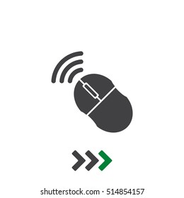 Mouse Icon Vector flat design style