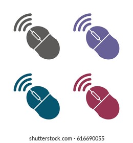 Mouse Icon Vector flat design style