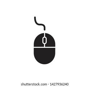 Mouse icon vector flat illustration