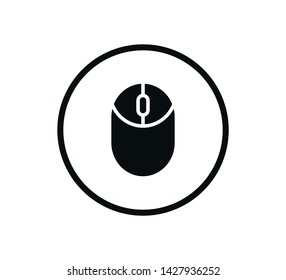 Mouse icon vector flat illustration