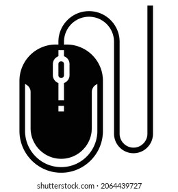 MOUSE ICON VECTOR ILLUSTRATION .