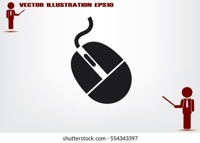 mouse icon vector illustration.