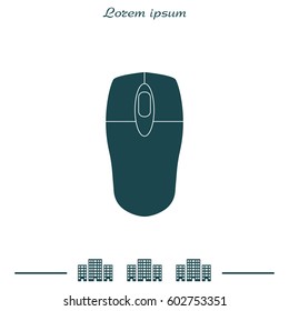 mouse icon. vector illustration