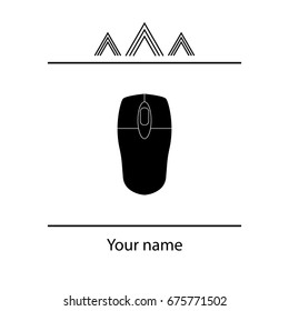 mouse icon. vector illustration