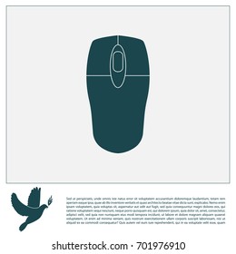 mouse icon. vector illustration