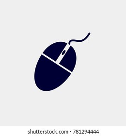 mouse icon, vector illustration