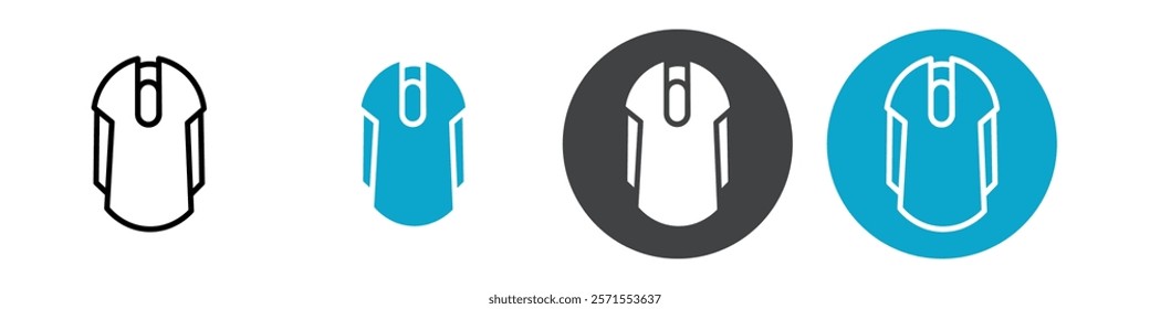 mouse icon Vector illustration in black