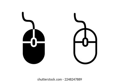 Mouse icon vector illustration. click sign and symbol. pointer icon vector.