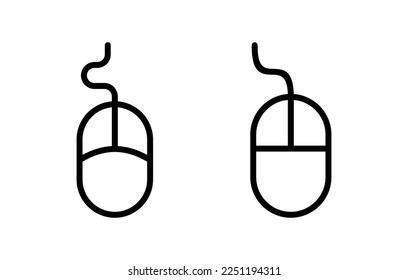 Mouse icon vector illustration. click sign and symbol. pointer icon vector.