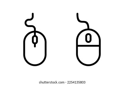 Mouse icon vector illustration. click sign and symbol. pointer icon vector.