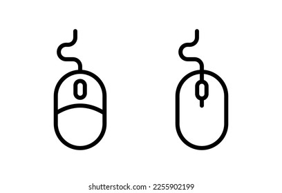 Mouse icon vector illustration. click sign and symbol. pointer icon vector.