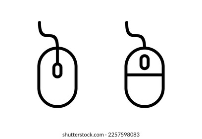 Mouse icon vector illustration. click sign and symbol. pointer icon vector.