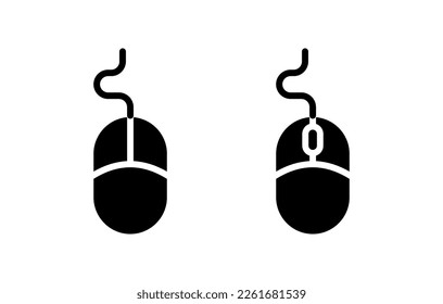 Mouse icon vector illustration. click sign and symbol. pointer icon vector.