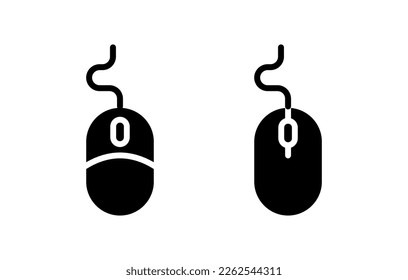Mouse icon vector illustration. click sign and symbol. pointer icon vector.