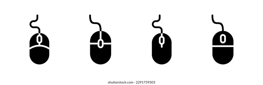 Mouse icon vector illustration. click sign and symbol. pointer icon vector.