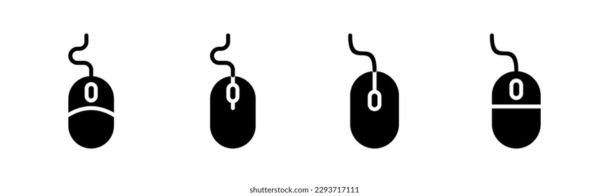 Mouse icon vector illustration. click sign and symbol. pointer icon vector.