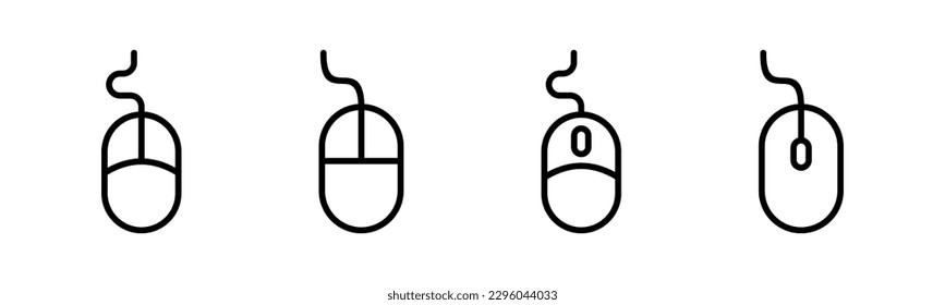 Mouse icon vector illustration. click sign and symbol. pointer icon vector.