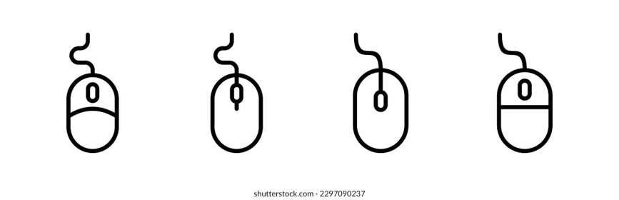 Mouse icon vector illustration. click sign and symbol. pointer icon vector.