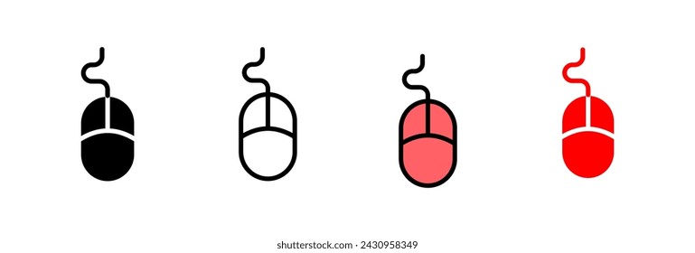 Maussymbol-Vektorgrafik. Klicken Sie auf Zeichen und Symbol. Zeigersymbol-Vektor.
