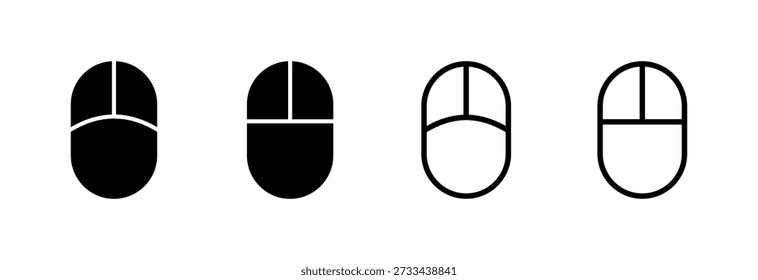 Mouse icon vector illustration. click sign and symbol. pointer icon vector.