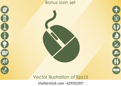 mouse icon vector illustration EPS 10