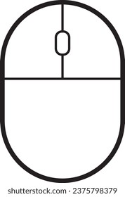 Mouse Icon. Vector illustration, EPS10.