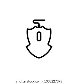 Mouse Icon Vector Illustration in Line Style for Any Purpose