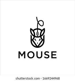 Mouse icon vector, illustration logo
