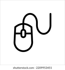 Mouse icon vector illustration on white background