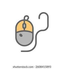 mouse icon vector illustration style