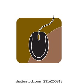 MOUSE ICON VECTOR ILLUSTRATION SYMBOL DESIGN