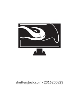 MOUSE ICON VECTOR ILLUSTRATION SYMBOL DESIGN