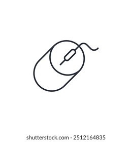 mouse icon vector illustration. mouse symbol isolated on white background