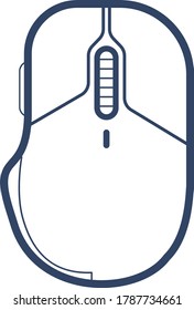 С plantilla de ilustración vectorial del icono del ratón del ordenador