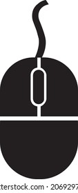 Plantilla de ilustración del vector de icono del ratón
