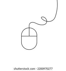 Mouse icon vector illustration template