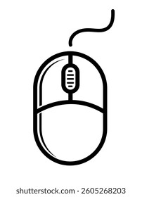 Mouse icon vector illustration template, computer parts silhouette, computer mouse sign, PC mouse-icon isolate, mouse flat sign, mouse-symbol pictogram, mouse clipart design UX UI icon, 