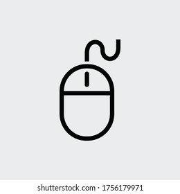 Mouse icon vector logo design template