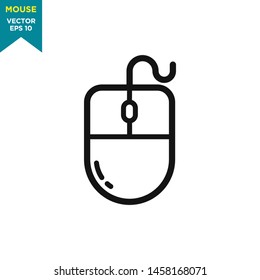 mouse icon vector logo template