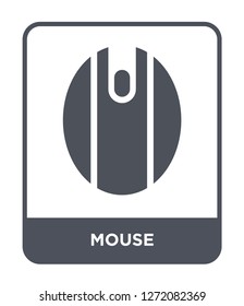 mouse icon vector on white background, mouse trendy filled icons from Electronic devices collection, mouse simple element illustration