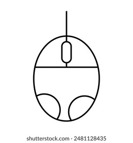 mouse icon vector on white background