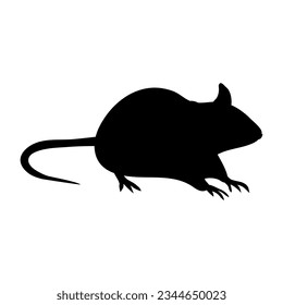 Mouse icon vector. Rat illustration sign. Jerboa symbol or logo.