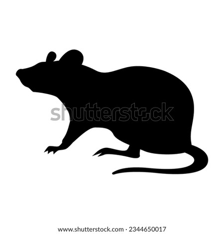 Mouse icon vector. Rat illustration sign. Jerboa symbol or logo.