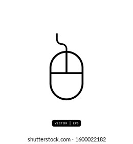 Mouse Icon Vector - Sign or Symbol