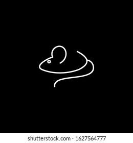 Mouse Icon Vector Sign And Symbol Isolated On White