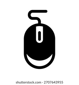 Ilustração de design de símbolo de vetor de ícone do mouse