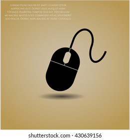 Mouse icon vector symbol flat eps jpg app web concept website