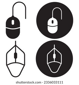 mouse icon vector template illustration logo design
