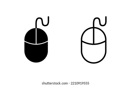 Mouse icon vector for web and mobile app. click sign and symbol. pointer icon vector.