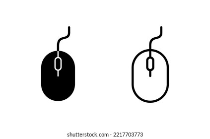 Mouse icon vector for web and mobile app. click sign and symbol. pointer icon vector.